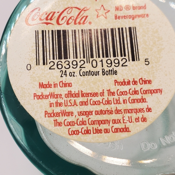 VINTAGE - Coca Cola Plastic Cups Set Of 5 Collectables - Clear And Red As Is - Picture 9 of 10